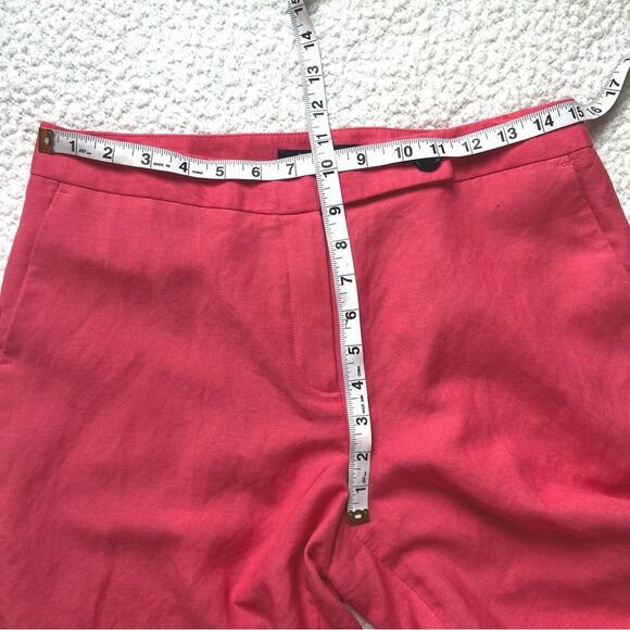 Evan Picone Ramie Blend Salmon Pink Blazer Office Pant Set Jacket-6P/Pant-8P - Picture 9 of 14